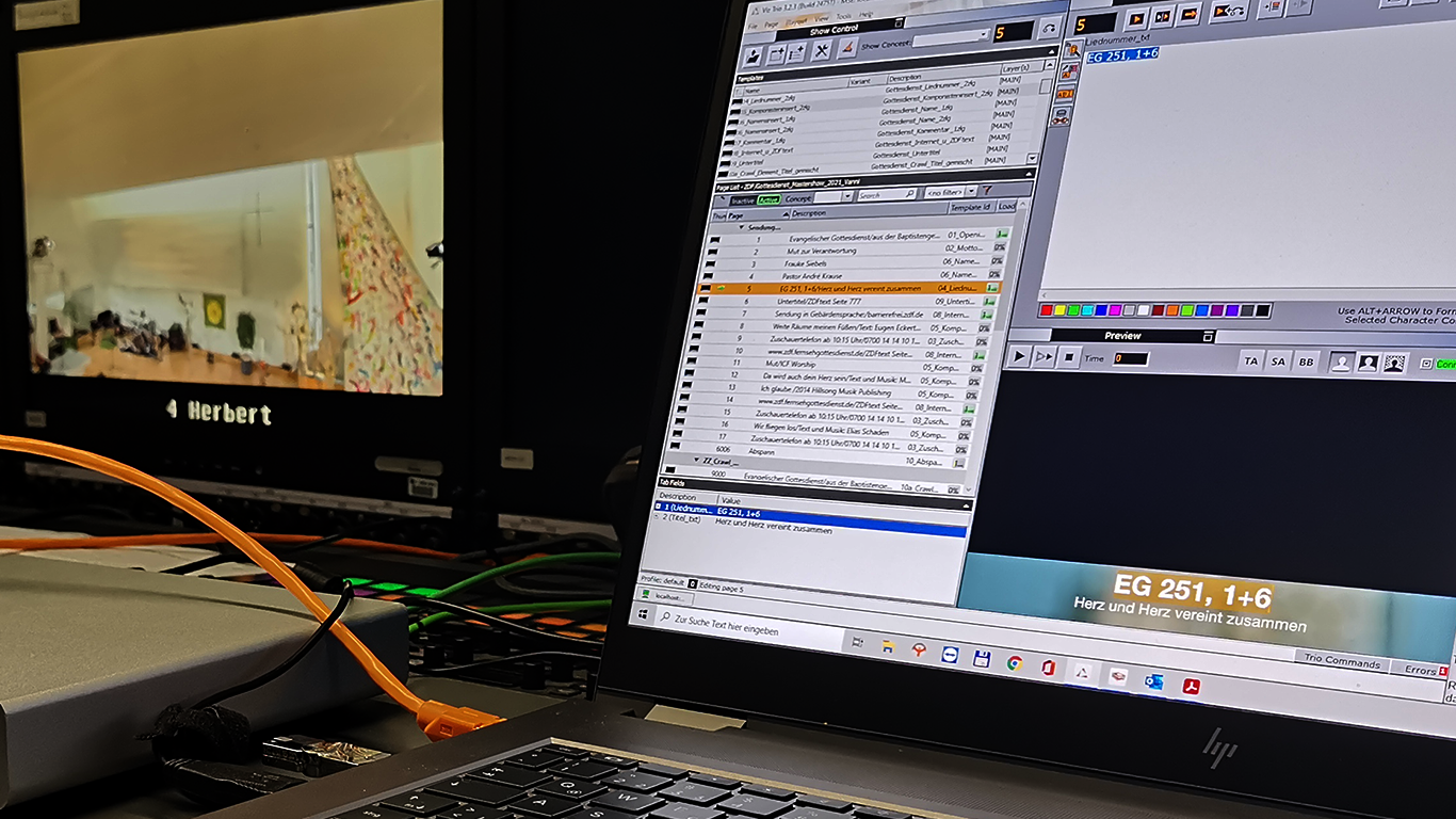 VIZ Trio Software running on a HP-Z Workstation
