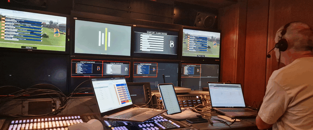Live Broadcast utilizing VIZRT character generator setup during Live Stream of the Baran Global Hunter Classics